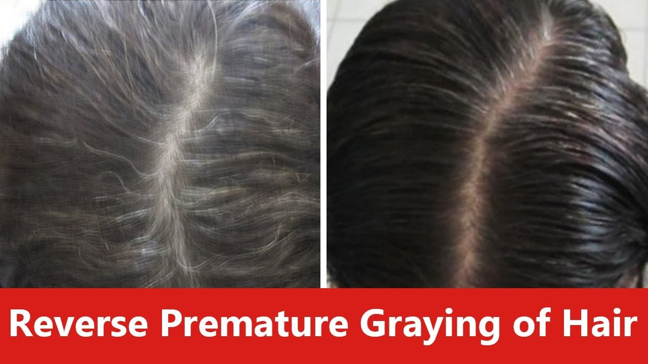 premature greying hair mask